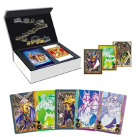 4box Saint Seiya Cards Tcg Wholesale Anime Playing Cards Table Board Toys For Family Children Christmas Gift