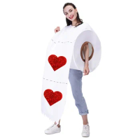 Funny Halloween Outfits Top Woman Clothing Lightweight Toilet Paper Roll Tunic Humor Rock Paper Costume For Festival Party