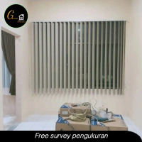 vertikal blind tirai jendela kantor+rumah