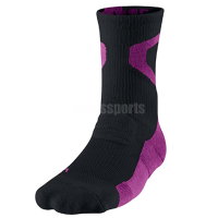 Nike 襪子 Air Jordan Dri-Fit 黑 紫 單雙入 中筒襪 長襪 喬丹 吸濕快乾 589042-025
