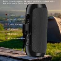 New TG117 Outdoor Speaker Waterproof Wireless Column Loudspeaker Box Support TF Card FM Radio Aux Input MP3 Music Player