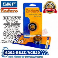 BEARING RODA DEPAN BELAKANG MOTOR SKF ENDURO ORIGINAL 6202-RS1Z/VC520 HONDA YAMAHA SUZUKI KAWASAKI M