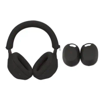 Housing Earphone Case Cover Wear Resistant Washable Ear Pads Scratch Proof Solid Color for Sony WH-1000XM5