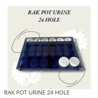 Rak Pot Urine 24 Hole / Rak Pot 24 Lubang / Urinal Pot / Wadah Urine