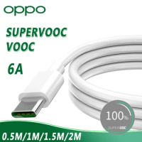 Oppo Supervooc Vooc Cable Original 65w 6a Fast Charging Usb C Kabel Cabel 2m 1m Find X5 Pro X3 X2 Pro A96 A76 A73 Reno 7 Pro 5g