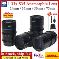 SIRUI Anamorphic Lens 24mm F2.8 35mm / 50mm / 75mm F1.8 1.33x S35 Series Covers Super35 / APS-C Sensors for Canon RF Leica L