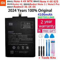 100% Original Xiao mi Replacement Battery For Xiaomi Redmi Hongmi Note 3 3S 3X 3 Pro 4 4A 4X BN30 BN41 BN43 BM46 BM47 batteries