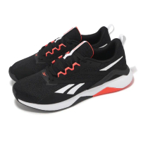 【REEBOK】訓練鞋 Nanoflex TR 2 男鞋 黑 橘 支撐 緩衝 穩定 訓練 多功能 運動鞋(100202644)