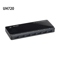 【最高現折268】TP-LINK UH720 USB 3.0 7埠集線器(含2充電埠)