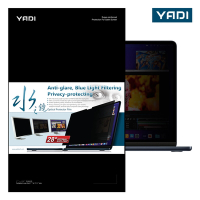 YADI 水之鏡 磁吸式防窺抗眩濾藍光光學螢幕保護貼 for Apple MacBook Air 13.3inch M1 2021 A2337