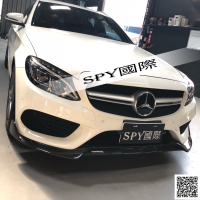 SPY國際 Benz W205 C300 AMG保桿 B款 單層碳纖維 前下巴 定風翼 現貨供應