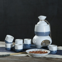 清酒器 日本陶瓷和風清酒具套裝黃酒溫酒器白酒杯一口杯家用溫酒壺分酒器『XY33308』