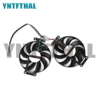 FDC10H12S9-C 12V 0.35A 2PCS/Lot Fans 85MM A Pair fans XFX RX 550 RX560 Graphics Video Card Cooling NEW