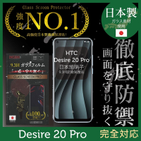 【INGENI徹底防禦】HTC Desire 20 Pro 全膠滿版 黑邊 保護貼 日規旭硝子玻璃保護貼