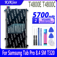 KiKiss Battery for Samsung Galaxy Tab Pro 8.4" SM-T325 T325 T320 T321 T4800E T4800C 5700mAh Bateria Tablet Replacement