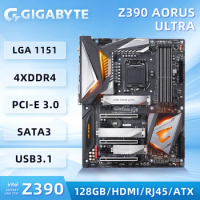 GIGABYTE Z390 AORUS ULTRA Motherboard Intel Z390 AORUS Motherboard with 12+1 Phases Digital VRM Triple M.2 with Thermal Guards