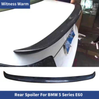 E60 5 Series Carbon Fiber Rear Wing Trunk Lip Spoiler for Bmw E60 545i 525i 520i Sedan Car Body Kit