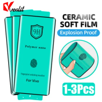 Full Curved Ceramic Film For VIVO X100 X90 X80 X70 X60 Pro Plus S18 S15 V29 V27 V25 Screen Protector IQOO 12 11 10 9 8 not glass