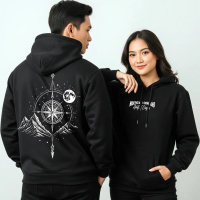 Hoodie Fleece COMPASS MOUNTAIN Unisex Tebal & Lembut – Jaket Hangat Pria Wanita -Sweater pria wanita