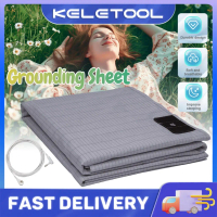 Conductive Grounding Sheet With Silver Fiber And Organic Cotton Fitted Half Mat With Ground Cable An