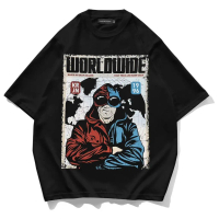WORLDWIDE OVERSIZE T-SHIRT MEN'S OVERSIZE DISTRO T-SHIRT/ OVERSIZE SHORT-SLEEVED T-SHIRT/
