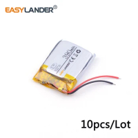 10pcs/Lot 522730 3.7v 390mAh lithium Li polymer rechargeable battery FOR Bluetooth headset wireless telephone sound card GPS MP3