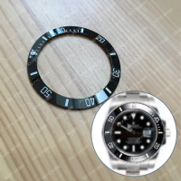 ceramic titanium silver number high-quality watch bezel for Submariner original 116610 automatic watch