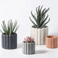 Matte Flower Pots Decorative Black Spots Vase Plant Pots Hydroponics Flower Arrangement Cement Vases Nordic Home Decor Modern