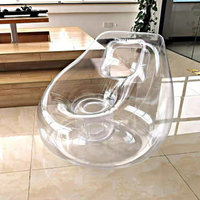 充氣床 充氣沙發 露營床墊 289網紅款充氣沙發透明藝術單人椅子戶外便攜式拍攝道具『ZW8661』