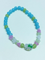 【震撼精品百貨】Hello Kitty 凱蒂貓 手環/手鍊-藍黃造型 震撼日式精品百貨