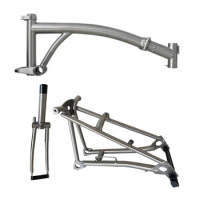 Folding Bike Frame Titanium Bicycle Frame For Folding Cycling By Pytitans