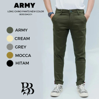 LIMITED CELANA CHINO SLIMFIT PANJANG SPECIAL ARMY Cream Grey Hitam Kantong Katun Mocca Twill Pria Ab