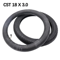 CST 18 x 3.0 inner outer good quality tire with a bent Valve fits many gas electric scooters and e-Bike