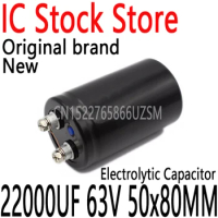 1PCS New and Original 63V 22000UF Electrolytic Capacitor Radial 22000UF 63V 50x80MM