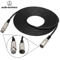 日本鐵三角Audio-Technica麥克風延長線ATL458A/5.0(長5公尺;OFC無氧銅線;卡儂頭XLR3公母頭對接即3PIN XLR-M公頭對接3PIN XLR-F母頭)日本原裝進口