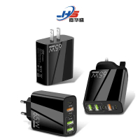 65W charger PD20W+QC3.0 dual-port PD fast charging suitable for Apple iPhone 16 and Android mobile p