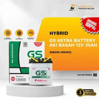GS ASTRA Hybrid Battery Aki Basah Mobil NS40Z 36B20R 12V 35AH