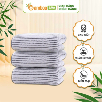 Khăn tắm lớn Bamboo Life BL058 cao cấp, thấm hút, mềm mịn, an toàn cho da 【Mới 2025】