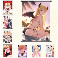 Yuzuki Choco Hololive Vtuber Decoration Picture Mural Anime Scroll Painting Cartoon Comics Poster Canvas Wallpaper Prints Gift