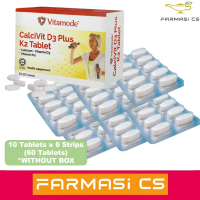 PROMO Vitamode Calcivit D3 Plus K2 Tablet 60 Tablets EXP:07/2027 [ Vitamin D3 Calcium Vitamin K2 Far