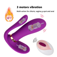 Vibrating Panties Heating Dildo Vibrator Wireless Remote Control Clitoris Massager Female Masturbation