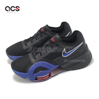 Nike 訓練鞋 Air Zoom Superrep 3 男鞋 黑 藍 氣墊 HIIT 運動鞋 DC9115-002
