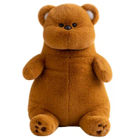 Kawaii Big-faced Teddy Bear Plush Toys Soft Stuffed Bear/Dinosaur/Pig/Panda Animal Doll Toy for Children Birthday Christmas Gift