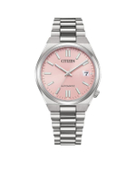 นาฬิกาข้อมือผู้ชาย Stainless Steel Mechanical รุ่น NJ0200-50Z 37 มม. (ระบบออโตเมติก) สีชมพู