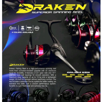 Reel Pancing Murah Locost Draken 1000/2000/3000/5000/6000 One Way