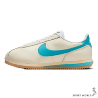 Nike 休閒鞋 女鞋 阿甘鞋 皮革 Cortez 米水藍【運動世界】HF4268-113