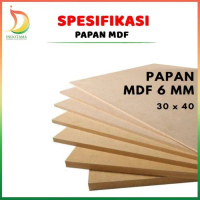 Papan mdf 6mm 30x40 free cantelan