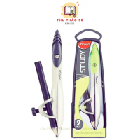Compa compass dùng vẽ hình tròn, loại kẹp bút chì, bút bi thương hiệu PHÁP Maped.
