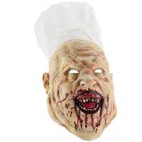 Cosplay Butcher Scary Halloween Costume Party Props Bloody Killer Chef Monster Mask Adults