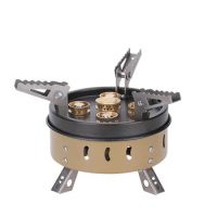 Big Camping Stove Tourist Gas Burner Outdoor Camping Stove Portable Windproof Gas Nature Hike Outdoor Cooking Gadget Accessories